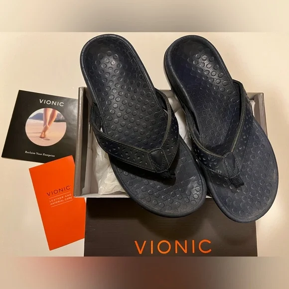 WOMEN’S NAVY VIONIC TIDEPERF SANDALS. - Picture 3 of 9